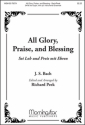 Johann Sebastian Bach All Glory, Praise and Blessing SATB, Keyboard, Chamber Ensemble (CHORAL SCORE)