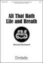 Michael Burkhardt All That Hath Life and Breath SATB, Organ, Handbells, Recorder