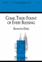 Kenneth Dake Come, Thou Fount of Every Blessing SATB divisi, a cappella