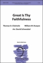 David Schwoebel Great Is Thy Faithfulness TTBB, opt. Congregation Piano