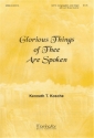 Kenneth T. Kosche Glorious Things of Thee Are Spoken SATB, Congregation, Organ, opt. Brass Quintet (Partitur)