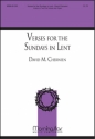 David M. Cherwien Verses for the Sundays in Lent Unison Voices and Organ