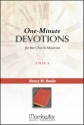 Nancy M. Raabe 1-Minute Devotions for the Church Musician Cycle A