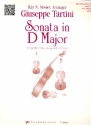 Sonata in D Major for 2 Violins and Bc for string orchestra score and parts (8-8-3--3-3-3--10)