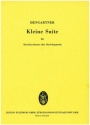 Kleine Suite fr Streichquartett (Streichorchester) Studienpartitur