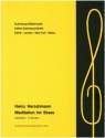 Meditation for Brass fr Blechblser Partitur und Stimmen