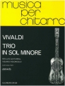 Trio g-Moll fr Laute (Gitarre), Violine und Violoncello Partitur und Stimmen