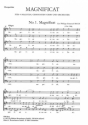 Magnificat fr Soli, gem Chor und Orchester Chorpartitur