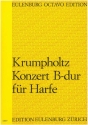 Konzert B-Dur op.4,2 fr Harfe und Orchester Partitur