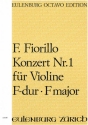 Konzert F-Dur Nr.1 fr Violine und Orchester Partitur