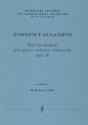 Callaerts, Joseph Trio (la mineur) pour piano, violon et violoncelle, Op. 16 (score and parts)