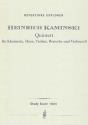 Quintett fr Klarinette, Horn, Violine, Bratsche und Violoncell Studienpartitur