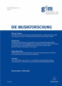 Die Musikforschung, Heft 1/2015  Zeitschrift