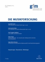 Die Musikforschung, Heft 2/2015  Zeitschrift