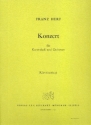 Konzert fr Kontrabass und Orchester fr Kontrabass und Klavier Klavierauszug und Stimme