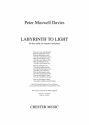 Peter Maxwell Davies: Labyrinth To Light Soprano, Piano Accompaniment Vocal Work