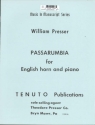 William Presser Passarumbia Englischhorn und Klavier