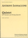 Anthony Iannaccone Quintet for Clarinet and String Quintet Streichorchester Partitur und Stimmen