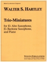 Trio-Miniatures for alto saxophone, baritone saxophone and piano score and parts