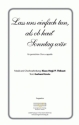 Thibaut/Hgl/Grote Lass uns einfach tun, als ob heut Sonntag wr (vi fr SATB Singpartitur