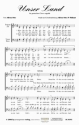 Alfons Otto Unser Land (vierstimmig) fr SATB Singpartitur