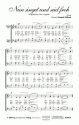 Choral, Chorsa Nun singet und seid froh (vierstimmig) fr SATB (a cappella) Singpartitur