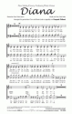 Musik und  Diana (vierstimmig) fr SATB und Klavier Singpartitur