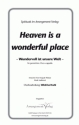 Spiritual Heaven is a wonderful place (vierstimmig) fr SATB Singpartitur