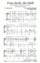 Georg Friedrich Hndel Freu dich, du Welt (vierstimmig) fr SATB Singpartitur