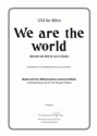 Lionel Richie, Michael Jackson We are the world (vierstimmig) fr TTBB und Kinderstimmen (ad. lib.) und Klavier Singpartitur