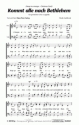 traditional Kommt alle nach Bethlehem (vierstimmig) fr SATB Singpartitur