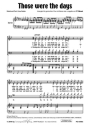 Gene Raskin Those were the days (vierstimmig) fr SATB und Klavier oder a cappella Singpartitur