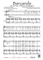 Jacques Offenbach Barcarole (vierstimmig) fr SATB und Klavier Singpartitur