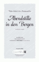 Pecuniotti, Luzern Abendstille in den Bergen (vierstimmig) fr SATB Singpartitur