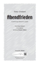 Schubert/Grtner Abendfrieden (dreistimmig) fr TBB Singpartitur