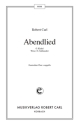 Volksweise, G. Kinkel Abendlied (vierstimmig) fr SATB Singpartitur