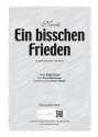 R. Siegel/B. Meinunger Ein bisschen Frieden (vierstimmig) fr TTBB und Klavier Singpartitur