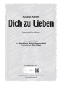 Heider, Kaiser, Hammerschmidt Dich zu Lieben (dreistimmig) fr TBB und Klavier Singpartitur