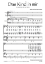 Peter Schnur Das Kind in mir (vierstimmig) fr SATB und Klavier Singpartitur