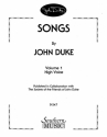 John Duke Songs By John Duke, Vol. 1 Vocal Buch