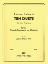 Gaetano Labanchi Ten Duets From Metodo Progressivo Clarinet Buch