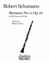 Robert Schumann Romance No 3 Clarinet Buch