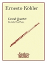 Ernesto Khler Grand Quartet In D Major, Op 92 Fltenquartett Partitur + Stimmen