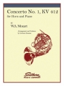 Wolfgang Amadeus Mozart Concerto No 1, K412 Horn Buch