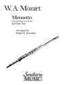 Wolfgang Amadeus Mozart Menuetto (From Divertimento No 3 K229) 3 Flutes Partitur