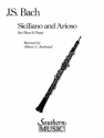 Johann Sebastian Bach Siciliano And Arioso Oboe Buch