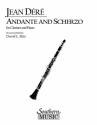 J. Dere Andante And Scherzo Clarinet Buch