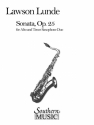 Lawson Lunde Sonata, Op. 25 (Archive) Sax Duet Buch