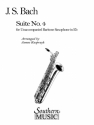 Johann Sebastian Bach Suite No. 4 Baritone Saxophone Buch