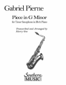 Gabriel Piern Piece In G Minor +Usa-Uk-Only+ Tenor Saxophone Buch